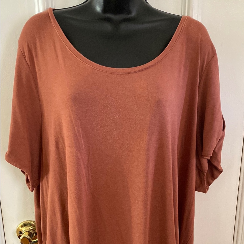Old Navy Brown Blouse Oversized Relaxed